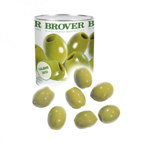 Brover Pitted Green Olives - 860g